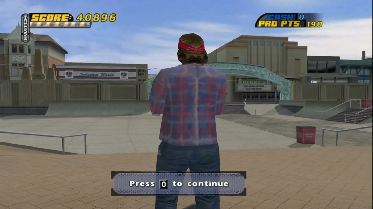 Get a High Score: 40,000 points | 1s 650ms | College | THPS4 IL Speedrun | 2023