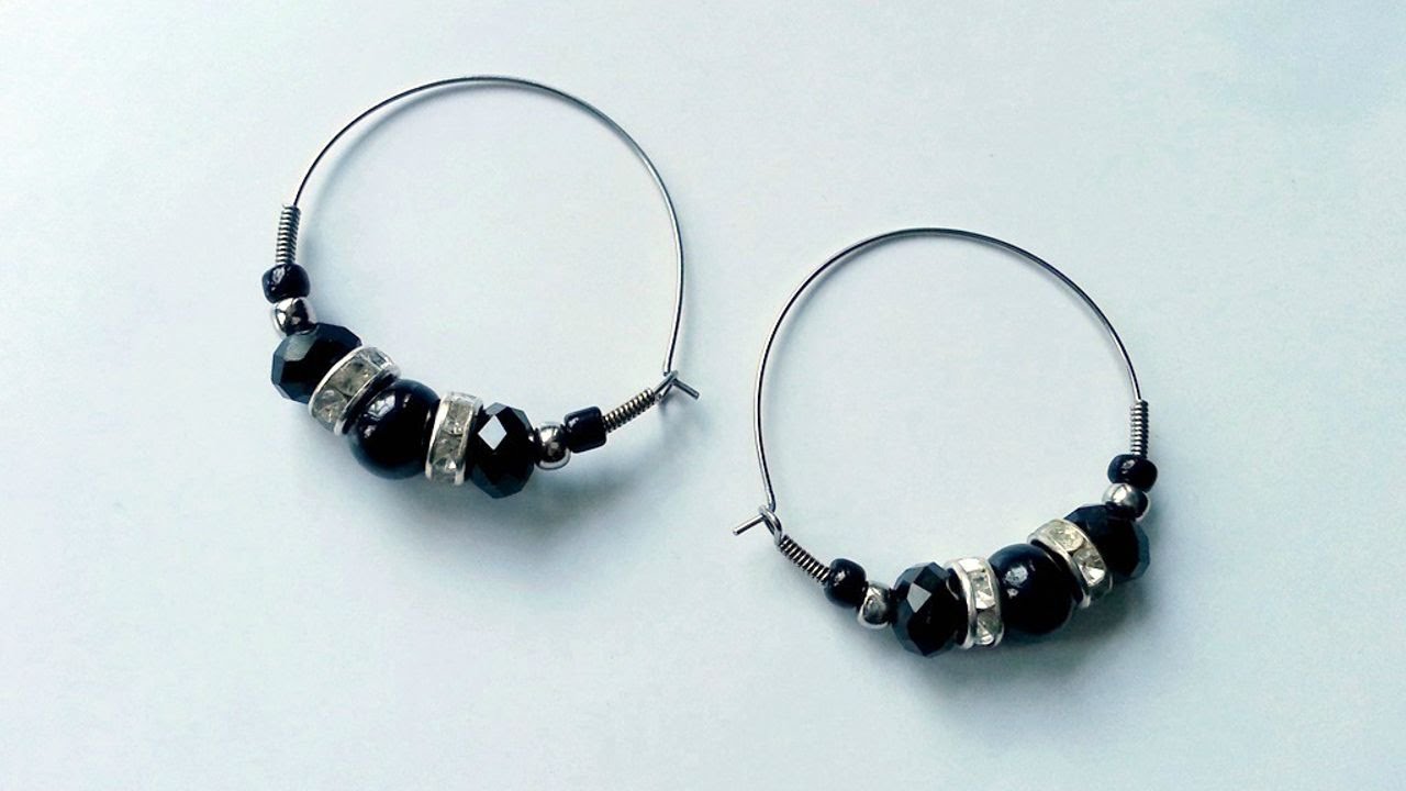 How To Create Stunning Beaded Hoop Earrings DIY Style Tutorial