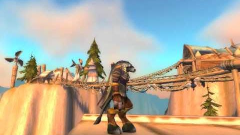 Female tauren monk roll animation