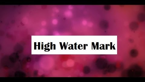 Oracle High Water Mark