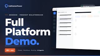 Zendesk Contact Center Demo | Full Platform Walkthrough by Call Center Power