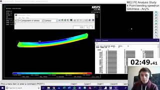 WORLD RECORD - ANSYS FE Analysis Study - 4 Point Bending Speedrun