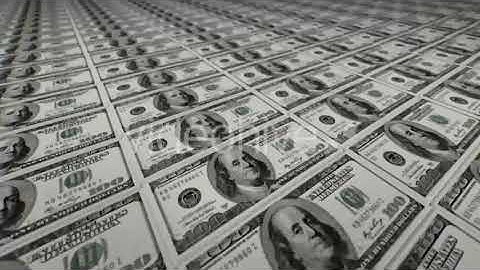 Camera Flying Over Stacked Money - $100 Bill | Motion Graphics - Envato elements