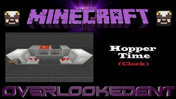 Hopper Timer (Clock) - Minecraft Xbox/Playstation - [Tutorial]