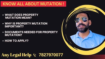 What is Mutation of Property? Why Mutation of Property is Necessary?? Know All About Mutation ||