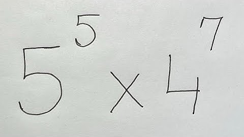 5^5 x 4^7 | Solve in two steps without a calculator😱 Math Olympiad Question