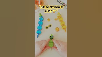 “Easy Origami Snake But It Looks So REAL! 🐍🔥” #shorts #diy #craft #funny #origami
