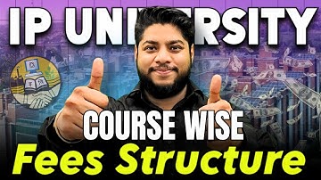 IP university Course wise fee structure💥IPU CET Admission 2024 Complete details✅
