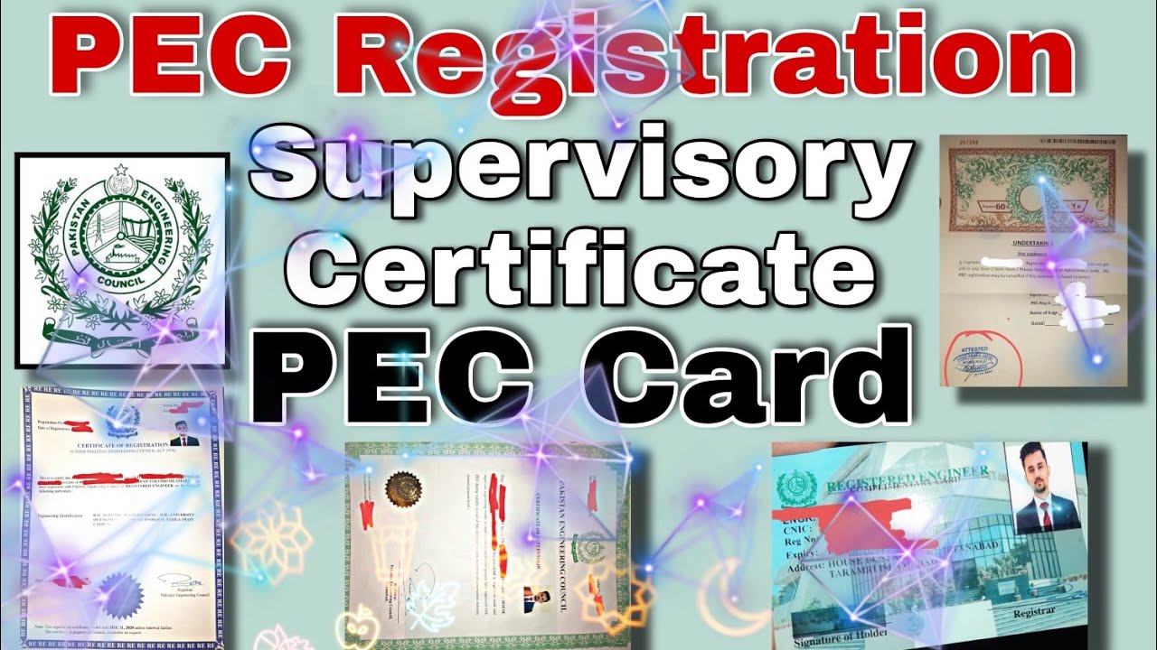 How To Apply For Engineer Registration, Pec Card And Supervisory Certificate | Pec Portal | Hec