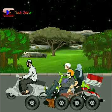 Story WA Animasi | Sholawat Anak Vespa