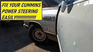 How to Fix and Bleed a 1st and 2nd Gen Cummins Power Steering Pump!!