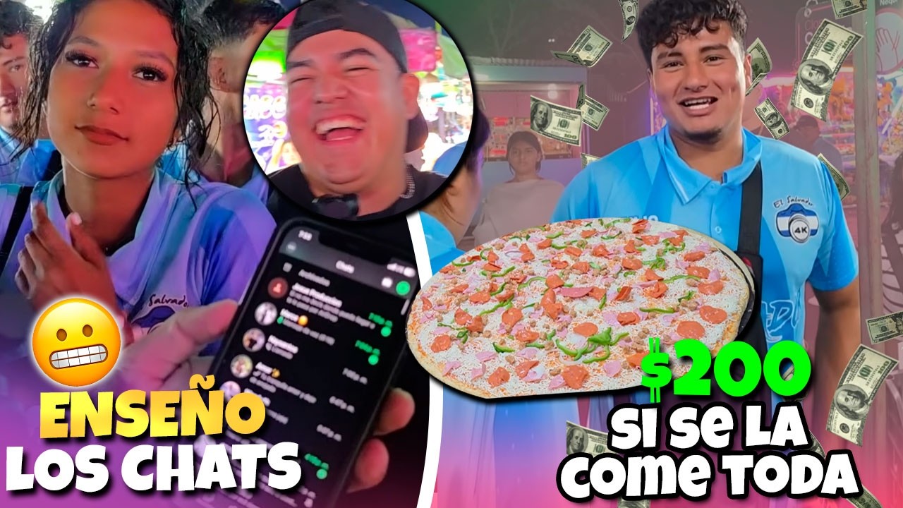 Nay y camaron le ofrecieron $200 a Julio si se come esta GRAN PIZZA | Mau delato a NAY y a WENDY