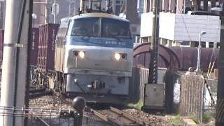 EF66-102牽引貨物列車 大久保駅通過