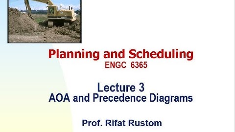 Lecture 3_AOA and Precedence Diagrams