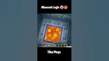 Minercraft Lava Logic 🤡😡#minecraft #minecraftshorts #minecraftmemes #minecraftpe #tikuplays