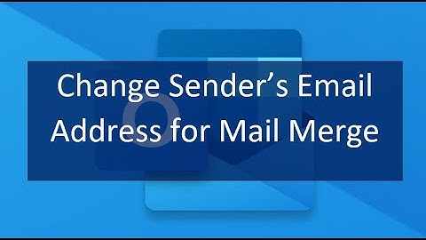 [HOW-TO] Change the Sender