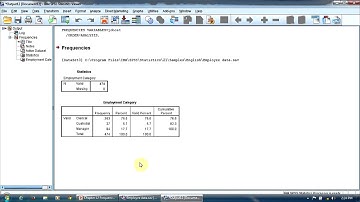 Lesson 12 - Building Frequency Tables in SPSS