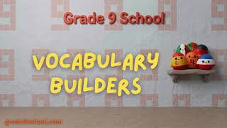 Part 4 - Vocabulary Builders: Interactive Vocabulary Worksheets &amp; Auto-Marking