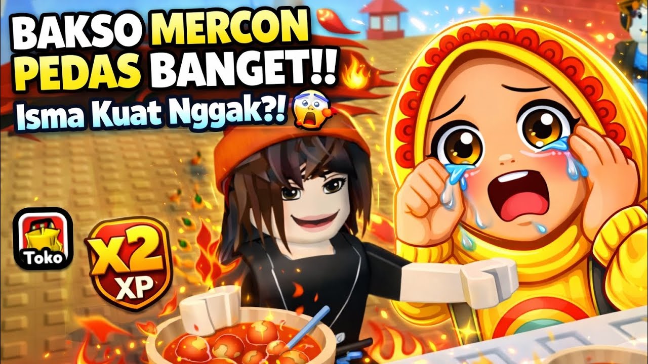 BAKSO MERCON PEDAS BANGET!! 🌶🔥 Isma Kaget Sampai Nangis?! 😱