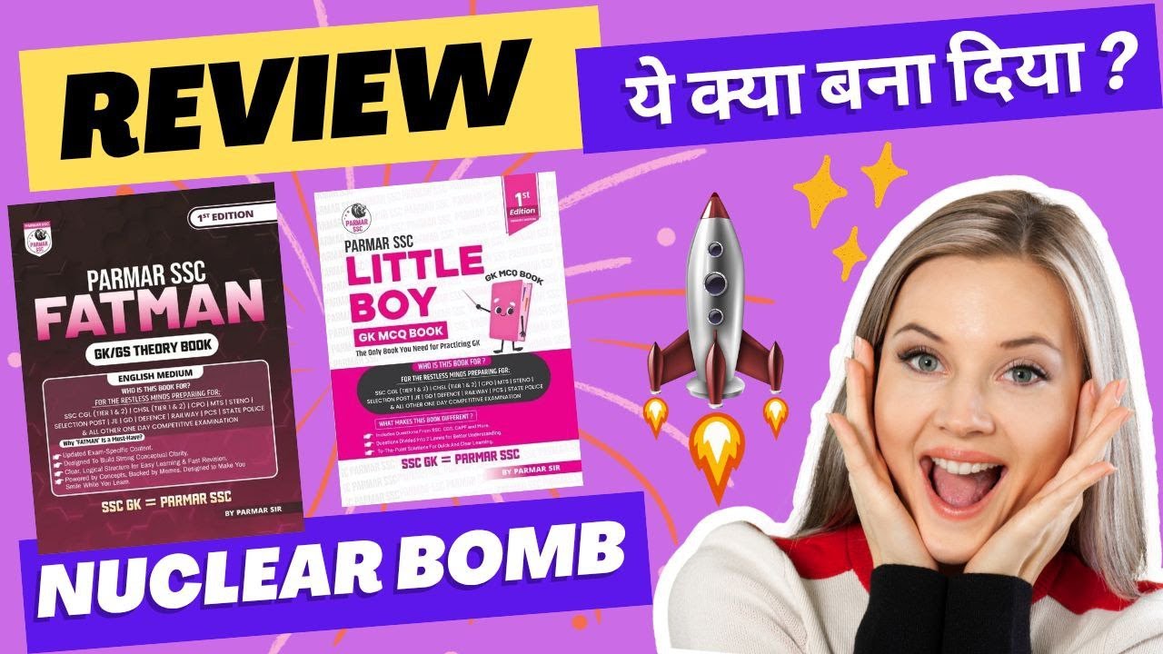 parmar ssc book review || fatman and little  boy parmar sir book review