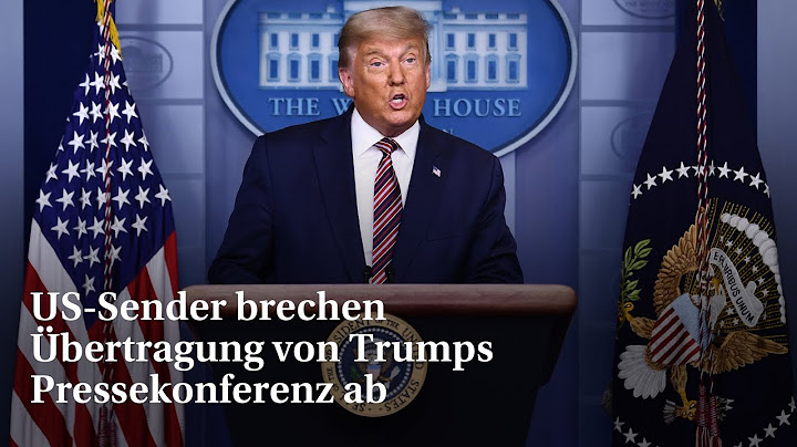 US-Wahl 2020: TV-Sender bricht Übertragung von Trumps Pressekonferenz ab