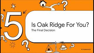 Moving to Oak Ridge, TN