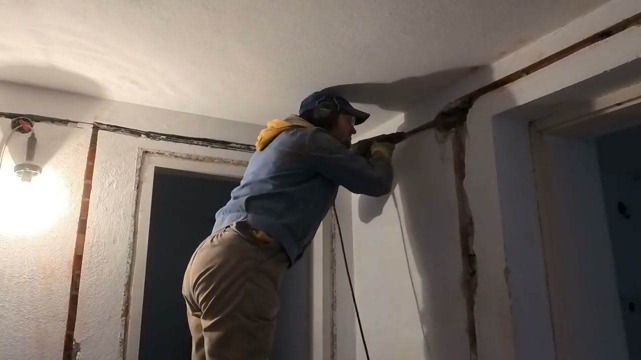 Laying electrical conduit pt.-1