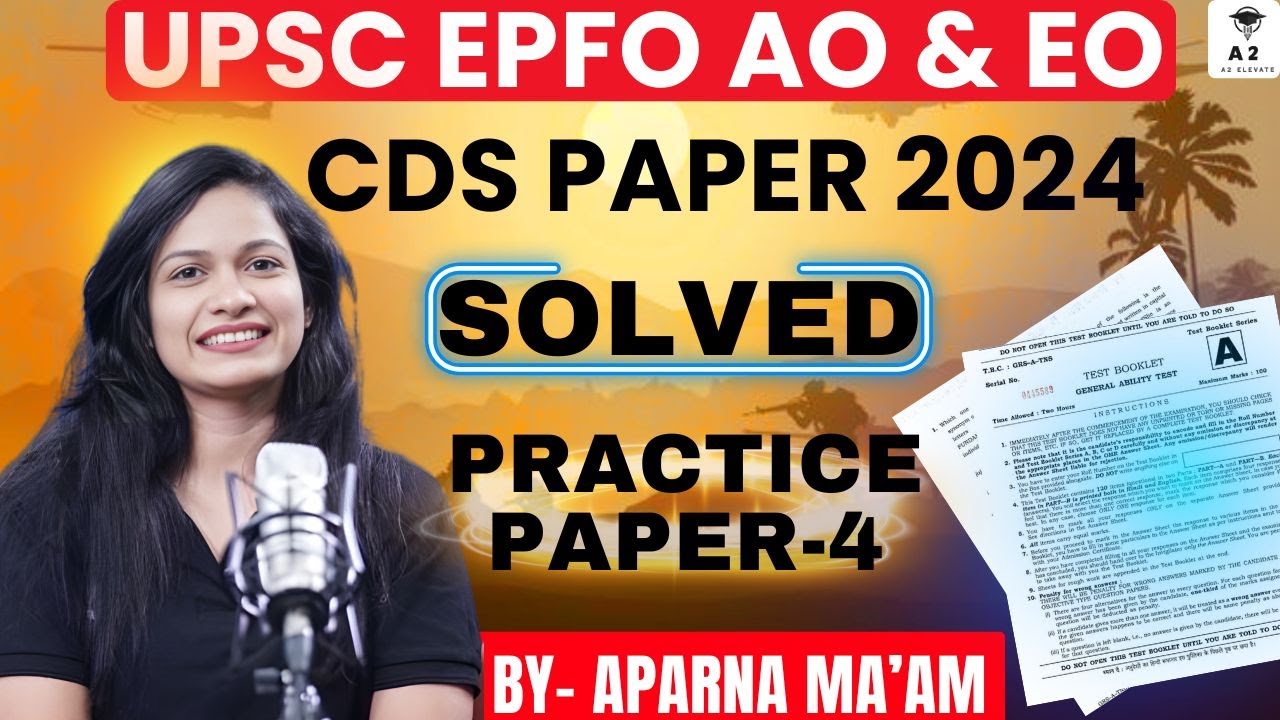 UPSC EPFO Practice Paper English | #upsc EPFO PYQ #|CDS PYQ EPFO EO AO ...