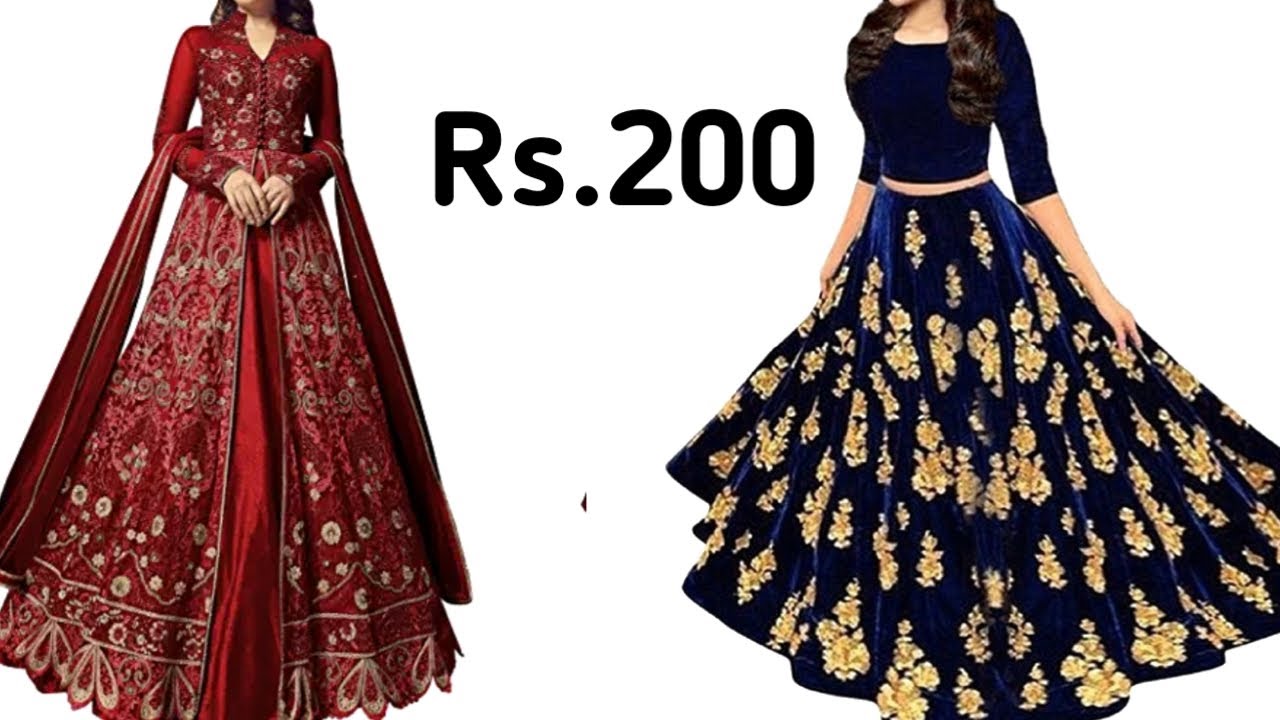 52% OFF on Morang Women's Gown Latest Party Wear Designer Net silk  Embroidery Semi Stitched Free Size Salwar Suit Dress Material Available On  Sale on Amazon | PaisaWapas.com