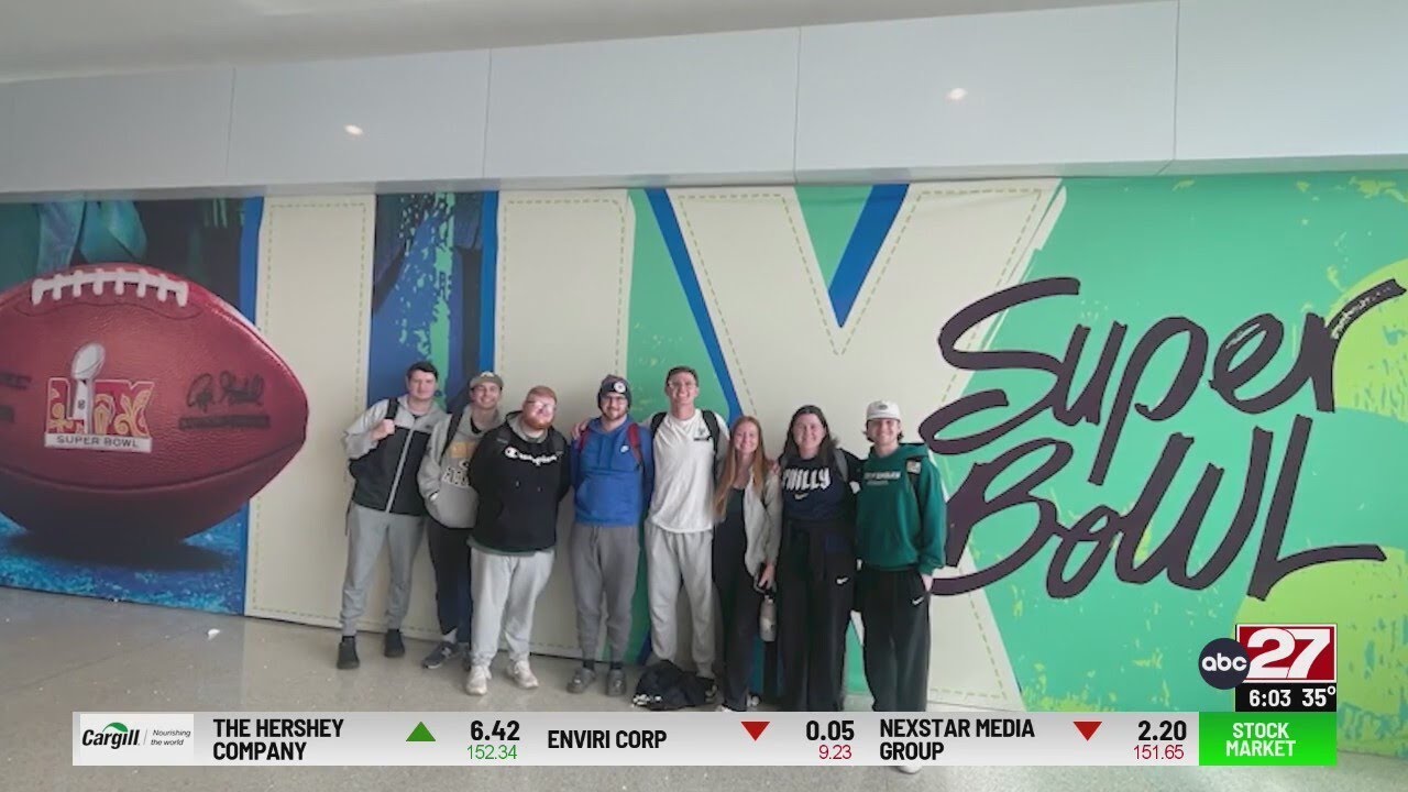 Learning about careers in sports at the Super Bowl