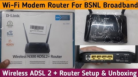 Wireless ADSL Modem Router Setup & Unboxing | Wi-Fi Modem Router for BSNL Broadband & Connectivity |
