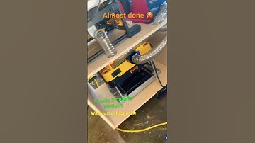 7 tools in 2 mobile station carts with dust collection integrated! #woodworking #diy #shorts