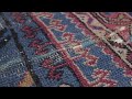 Vintage Anatolian Rug with Sparta Camel Design in Blue and Gold - Rug &amp; Kilim -36715