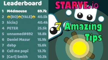 Starve.io 7 AMAZING TIPS FOR SURVIVING!