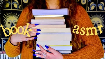 Witchy Book Haul ASMR 🌙 My Winter TBR ❄️ (soft-spoken, tapping, page-flipping, tracing)