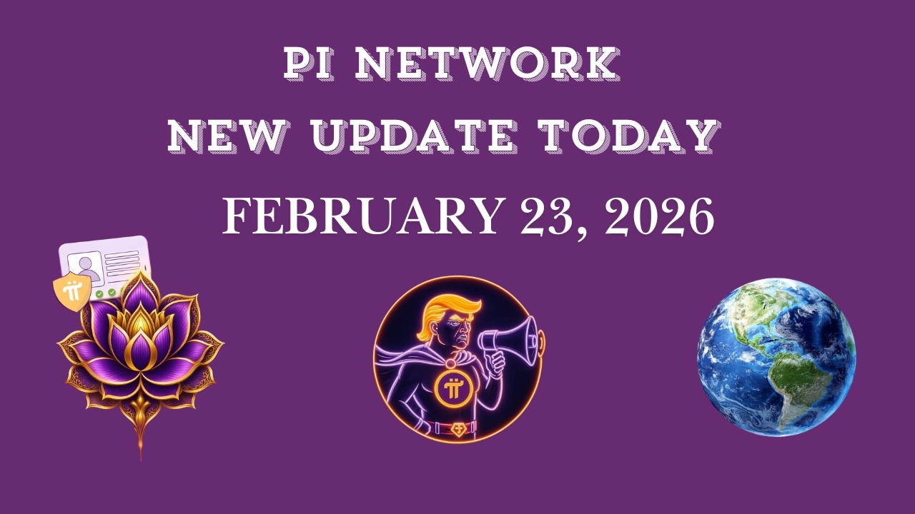 Pi network new Update Today (February 23, 2026) - YouTube
