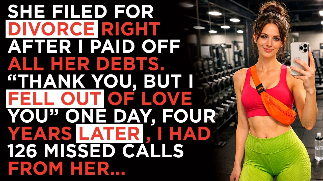 She filed for divorce right after I paid off all her debts. “Thank you, but I fell out of love...