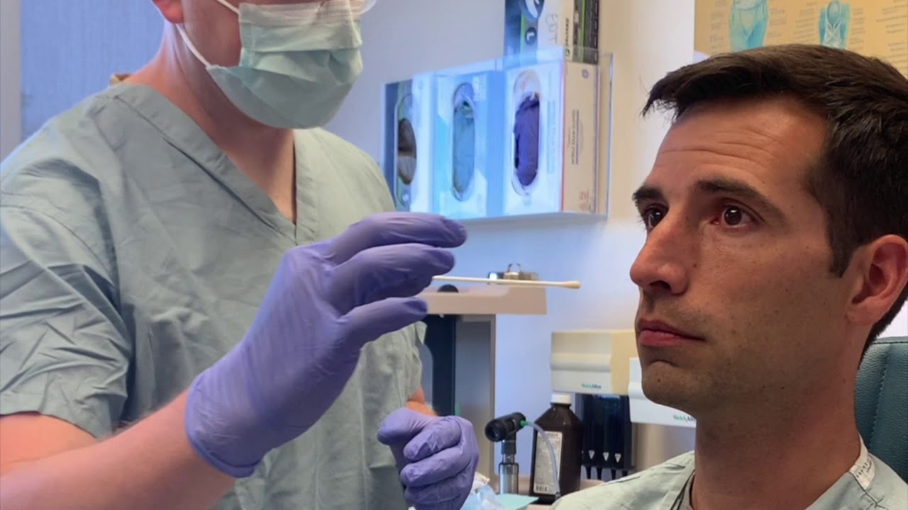 Covid 19 Nasopharyngeal Swab - how to do it right!  NP swab testing - performed by an ENT surgeon