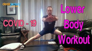 30-Minute Lower-Body Strength Workout with Warm Up - No Equipment at Home | COVID-19 Edition