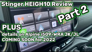 Stinger HEIGH10 Review Part 2  Full features and comparisons to Alpine X409WRAJL