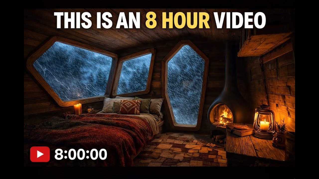 I didn't know sleep could feel this good... 🪵 Cozy Fireplace 4K