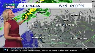 Wednesday NorCal Forecast: Clouds & Warmer. Unsettled Thursday.
