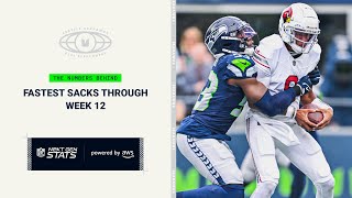 Seahawks 3 Fastest Sacks Through Week 12 | Next Gen Stats