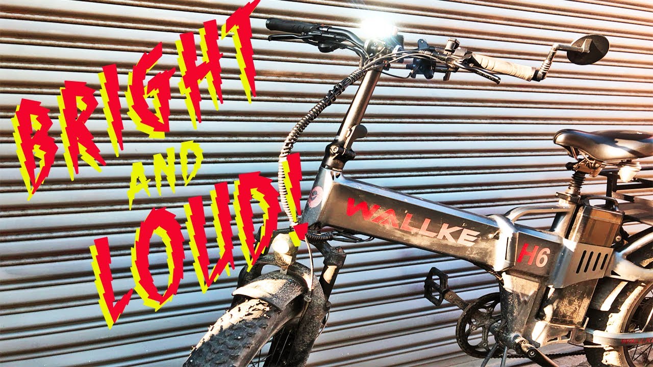 E-Bike Headlight Mod on Wallke H6 - Twice the Light and Horn