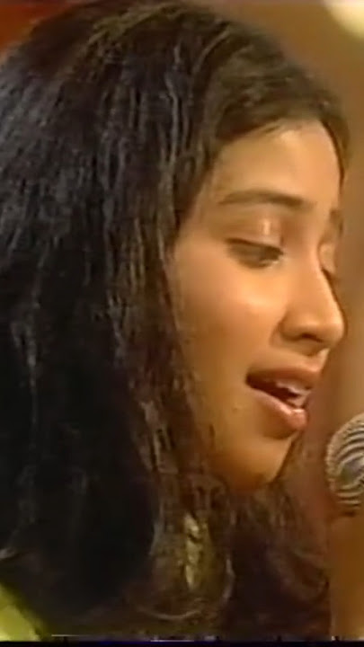 15 year Shreya Ghoshal sings Deewana hua baadal 1999 | Sonu Nigam