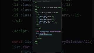 Loop Through DOM #coding #frontendcourse #javaprogramming #computerscience #programming #css