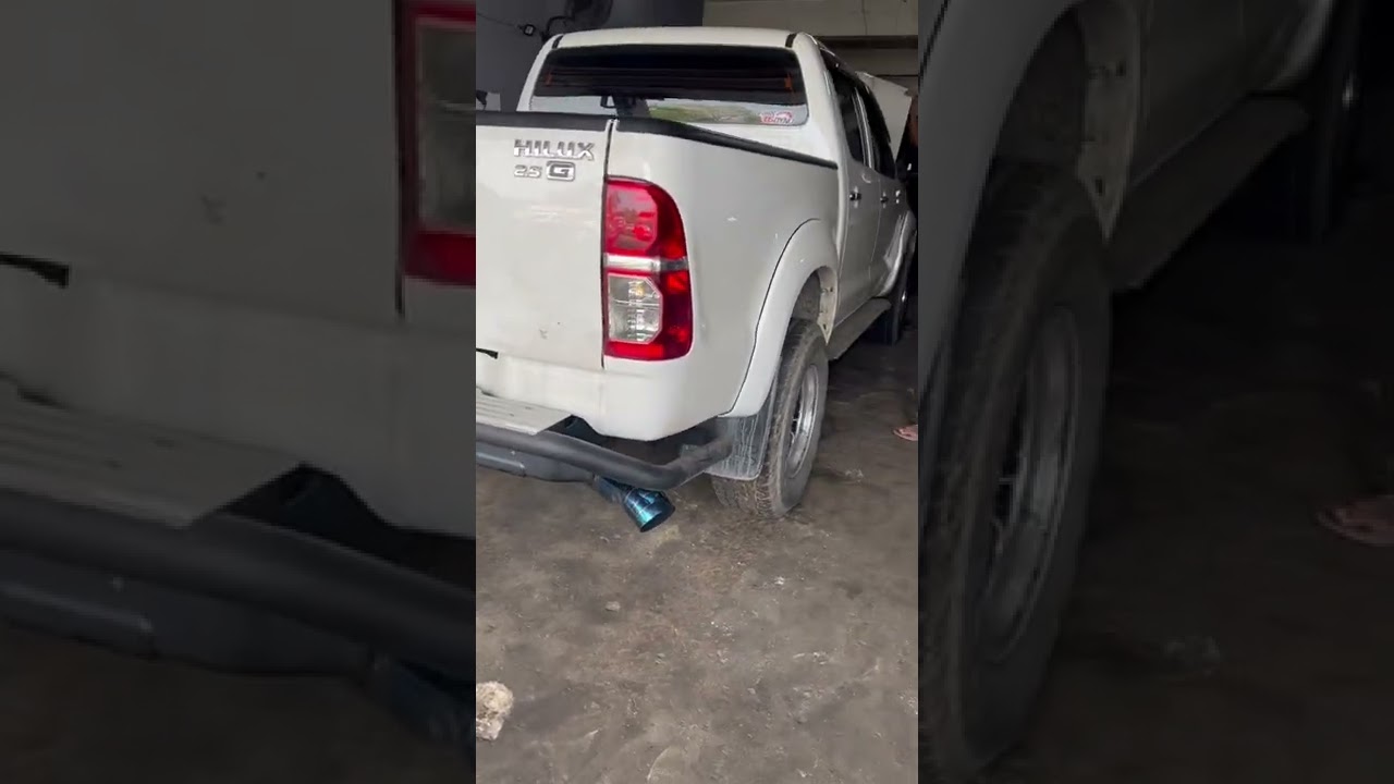 Full custom 2.5” stainless exhaust system for hilux vigo 2008🔥🔥