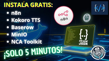 Instala N8n GRATIS en 5 MINUTOS con Docker | Kokoro, Baserow, MinIO & Más
