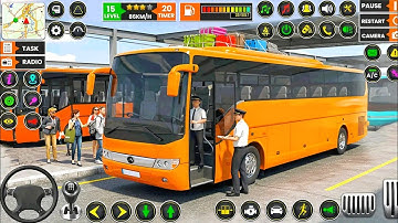 Offroad Bus Driving 2025 || Real Uphill Bus Drive Simulator - Bus Game Videos Android Gameplay
