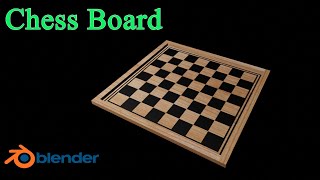 Blender 3d - How To Make Chess Board in Blender 2.9 Tutorial